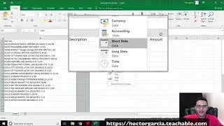 Advanced Excel Tutorial: Using FlashFill to extract Dates, Amounts, and Descriptions