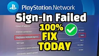 How To Fix Playstation Network Sign In Failed TODAY ✅ Playstation Network Sign In Failed PS5 👍