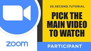 Pick the main video feed to watch (Pin Video) – Participant Zoom Tutorial #4