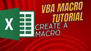 MS VBA Excellence - A Basic Excel VBA Macro - Lesson 1