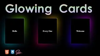 Glowing Neon Card Effect With HTML CSS & SASS