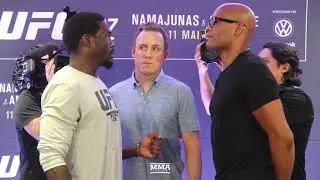 UFC 237: Jared Cannonier vs. Anderson Silva Staredown - MMA Fighting