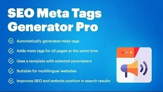 Opencart SEO Meta Tags Generator Pro (v. 1.5*-3.*) - create Title, Description, Keyword for pages