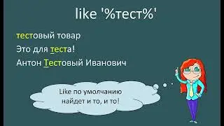 Like — оператор в SQL-запросе