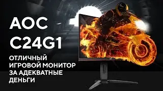 AOC C24G1 - один из лучших игровых мониторов до 15000 рублей!