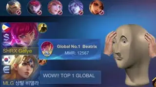 WHEN GLOBAL BEATRIX PRANK IN SOLO RANK! (didn’t expect) -MLBB