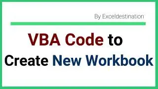 VBA to Create New Workbook - Excel VBA Macro Example