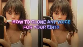 how to clone/use any voice for your edits