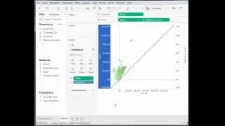 How to create a Diagonal Reference Line in Tableau