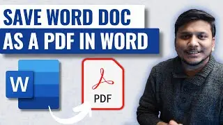 How to Save a Word Document as a PDF | Microsoft Word