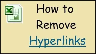 How to remove an email hyperlink in Excel