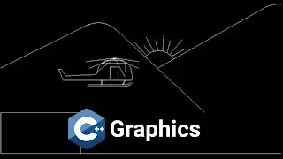 Flying Helicopter Project |  C++ Graphics | with Source Code