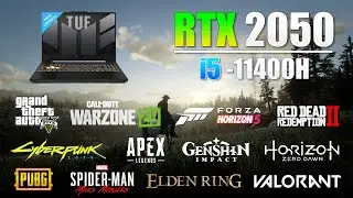 RTX 2050 : Test in 12 Games - RTX 2050 Laptop Gaming Test