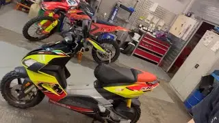 Aprilia SR50R тюнинг и настройка на стенде!