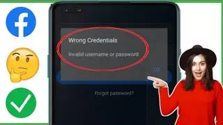 Come correggere le credenziali errate di Facebook Nome utente o password non validi 2024