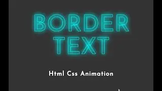 How to Add Border in Text in HTML and CSS | Text Stroke HTML CSS