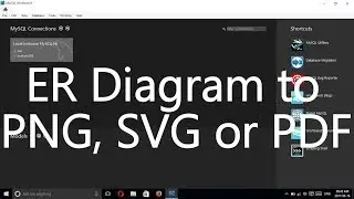 How to ER Diagram export as PNG, SVG or PDF file | MySQL Workbench Tutorial (2020)