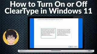 Turn On or Off Clear Type in Windows 11 | Turn On Clear Type text | Clear Type text windows |