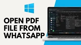 How to Open PDF File from WhatsApp on PC