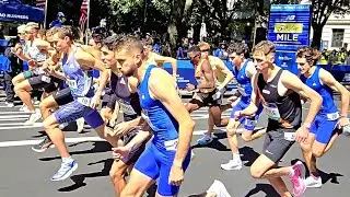 5TH AVE MILE Run Professional MEN Start Line 🏃🏽‍♂️ 🏃🏽