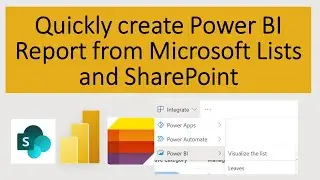 Quickly create Power BI Report from SharePoint List  or Microsoft List