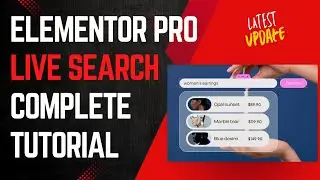 Add ELEMENTOR LIVE SEARCH in Wordpress Websites | Elementor Pro v3.23 Latest Update🔥🔥