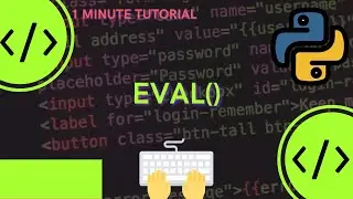 The eval() method parses the expression passed to this and runs python code within the program