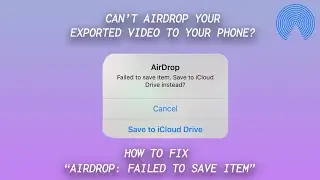 HOW TO FIX AIRDROP 