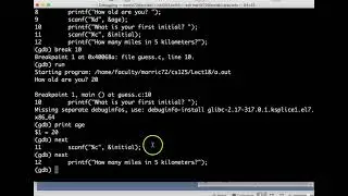 Debugging C Programs with GDB