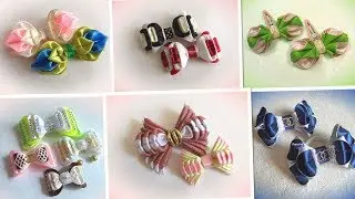 35 идей бантиков канзаши Плюс видео 🌼 Перезагрузка 🌼 35 bow ideas, links, DIY video