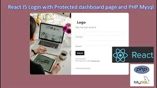 React JS Login with Protected dashboard page and PHP Mysql