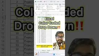 Excel Color Coded Dropdown‼️Use Amazing Excel Features 