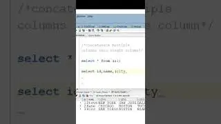 how to get multiple columns into one column in oracle||concat||ORACLE