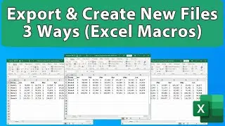 VBA/Macro Course - 3 Ways to Create New Workbooks & Save and Close Them Using a Macro