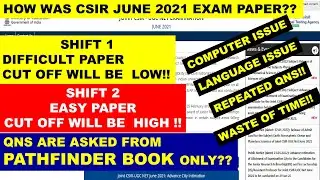 CSIR JUNE 2021 LIFE SCIENCES PAPER ALONE TOUGH🙄😮🙋‍♀️😫☹😱!!MANY  REPEATED QNS😝!!WERID QNS PAPER👿🤦‍♂️🤬