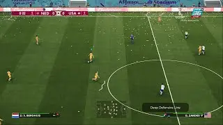 Netherlands vs USA Round 16 FIFA World Cup 2022 - PES 2021 World Cup QATAR 2022 Patch