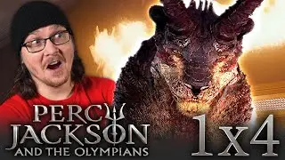 PERCY JACKSON AND THE OLYMPIANS 1x4 REACTION | I Plunge to My Death