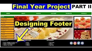 39. Final Year College Project in PHP,How to create dynamic website unsing php,Create common footer