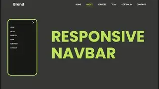 Responsive Navbar Using Html Css & Javascript