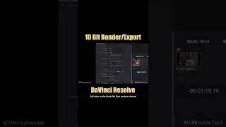 Render 10 Bit High Quality Video In DaVinci Resolve [ Timeline & Project Export Settings ] Tutorial