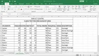 Using the vertical and horizontal scroll bars in excel 2019