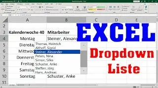 Excel Dropdown Liste erstellen  [dynamisch, erweitern, vervollständigen]