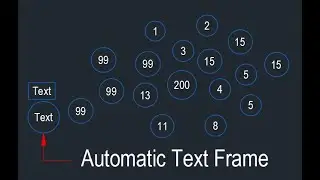 Auto Text Frame in AutoCAD