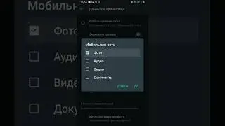 как сделать так чтоб файлы не загружались сами в WhatsApp #whatsapp