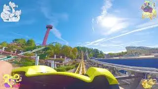 West Coast Racers On-Ride and Entrance to Exit Queue POV Mobius Loop, Six Flags Magic Mountain, 2025