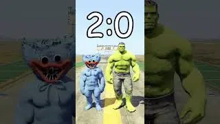 MUSCLE HUGGY WUGGY vs HULK in GTA 5! (BATTLES) 