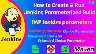 Jenkins Parameters | Jenkins Parameterized Build practical example| Build Jenkins Job with Parameter