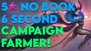 No Book! No Masteries! 5 Star! Queen EVA! 6 Second Campaign Farmer! Raid: Shadow Legends