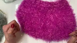 Чепчик для взрослых🧶краткий обзор, вопрос к зрителям