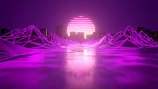 Skillshare Class Trailer - Create a Retro Style Sunset Loop in Cinema 4D with Redshift